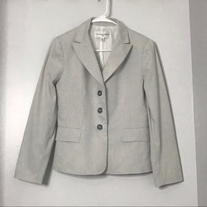 Jones New York Blazer Grey/White Size 10P